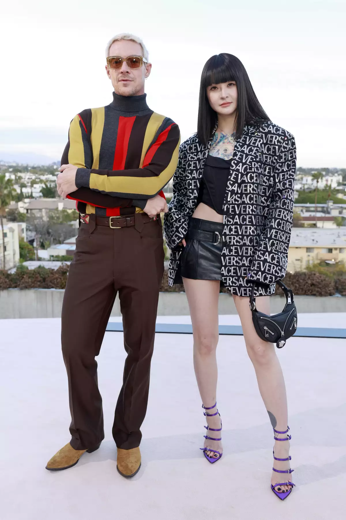 Diplo en el front row de Versace FW23.