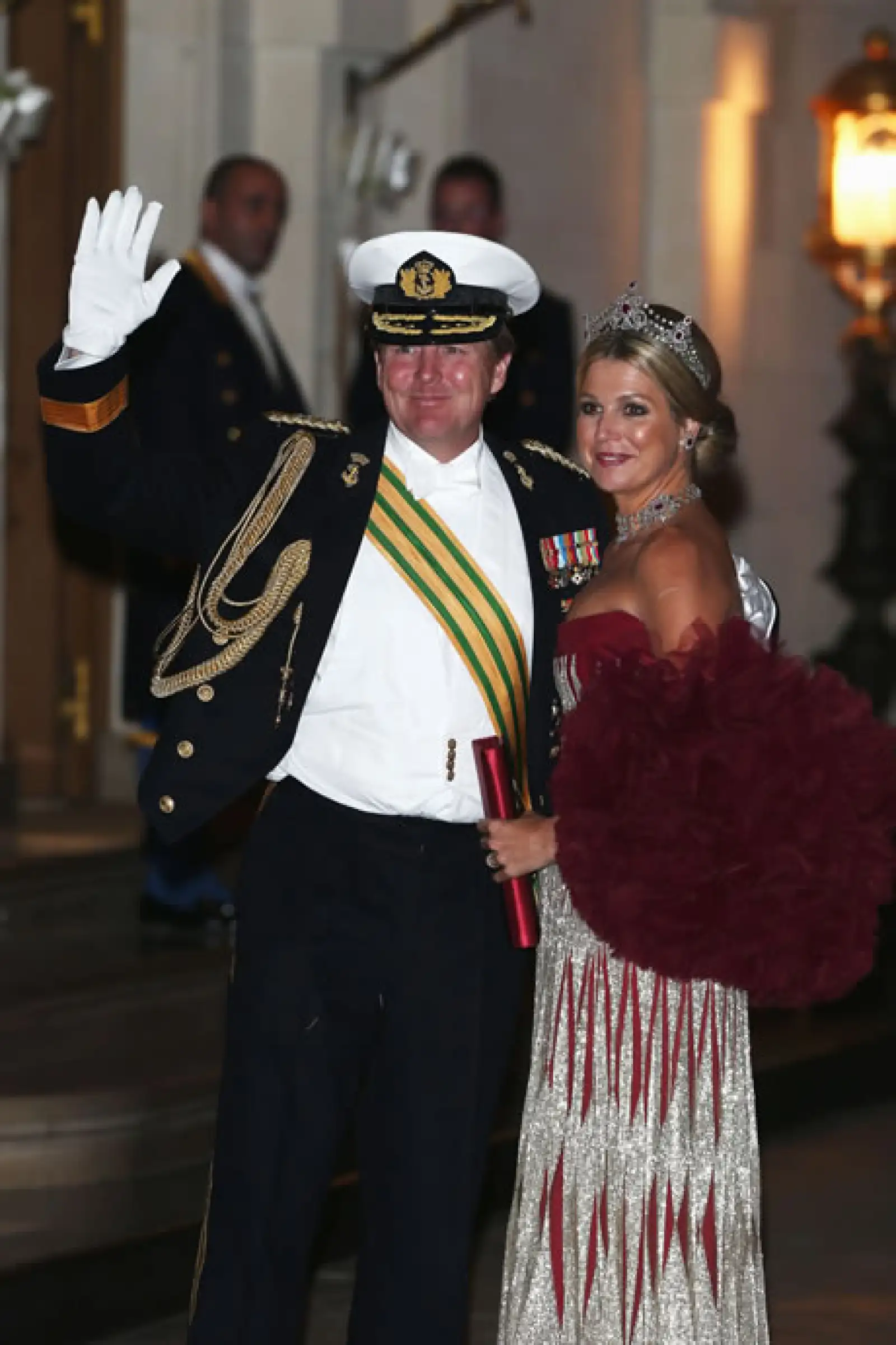 Príncipes Máxima y Guillermo de Holanda.