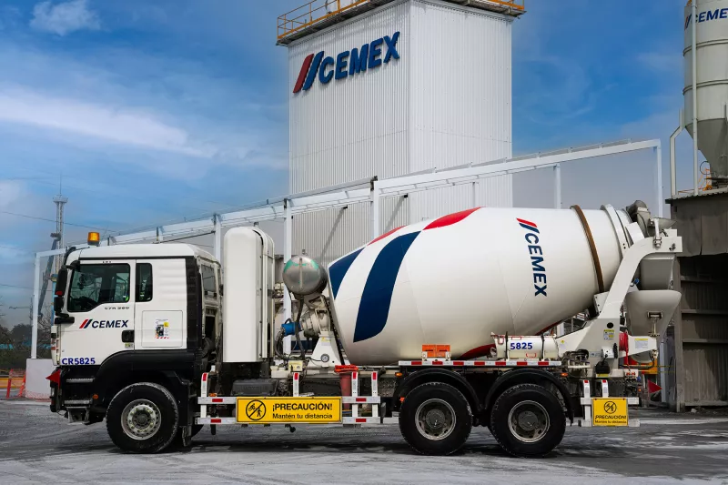 cemex camion olla revolvedora de cemento