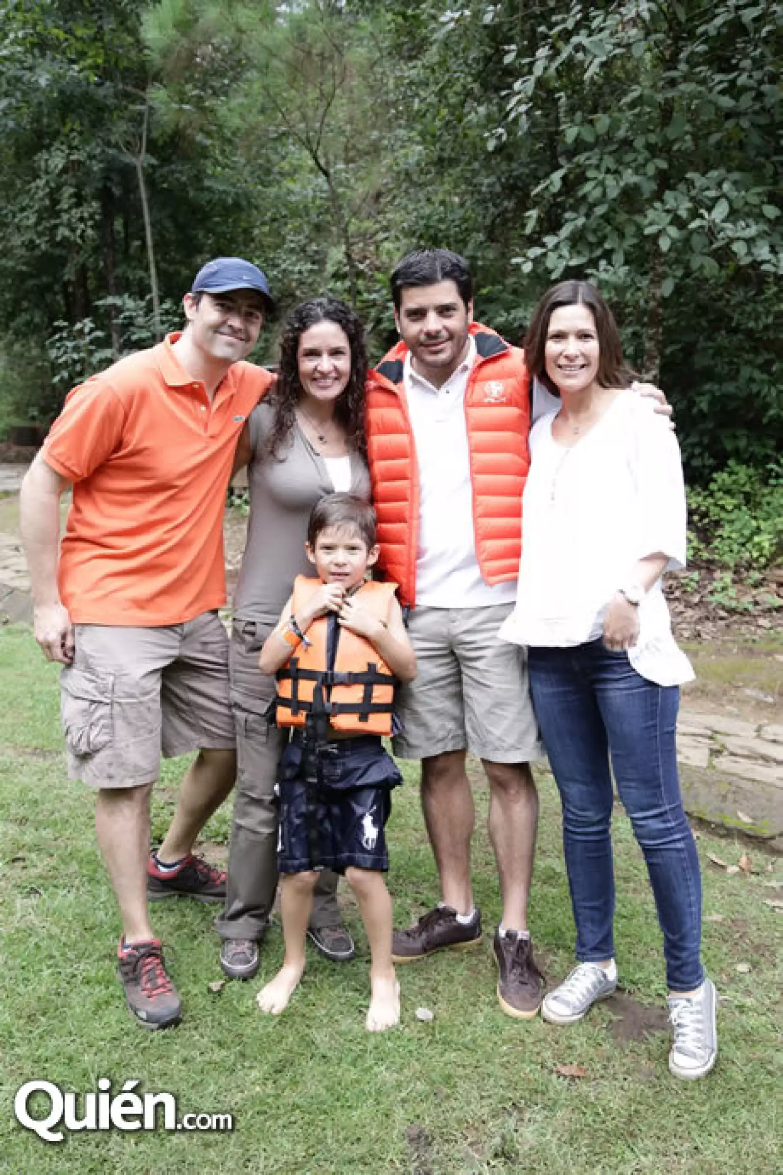Mauricio Oliver,Hanne Herrera,Francisco y Francisico Villela con Daniela Ceballos