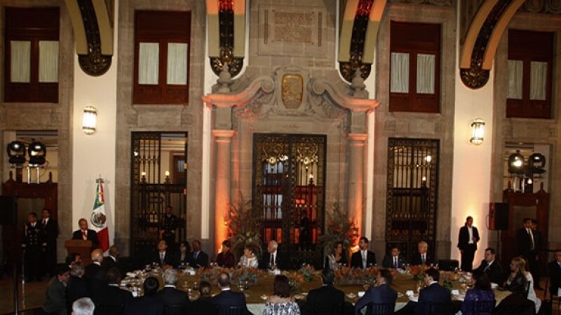 Felipe Calderón ofreció un discurso de agradecimiento.