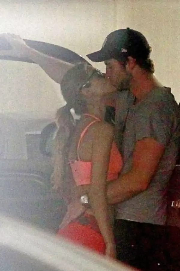 Eiza y Liam captados en septiembre pasado.