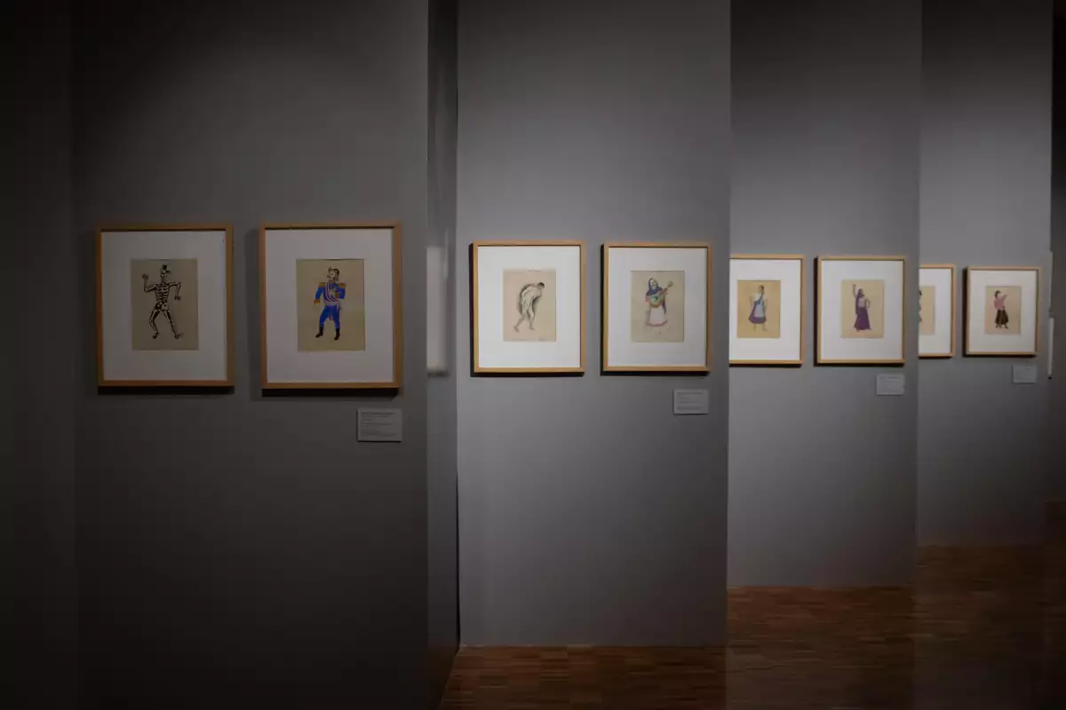 Vista de la exposición Estéticas Revueltas. Una familia de vanguardia en el Museo. deArte Moderno de la Ciudad. de México. 