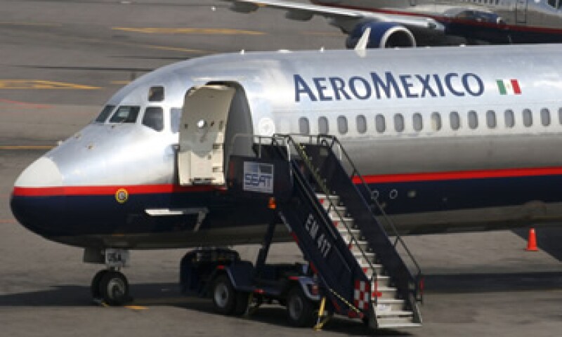 Grupo Aeroméxico ha elevado su participación en el mercado tras la suspensión de Mexicana de Aviación. (Foto: AP)