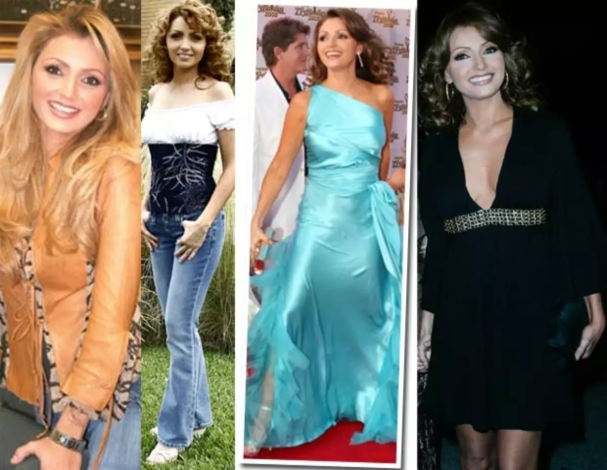 Angélica mantuvo por muchos años el pelo rubio.