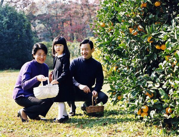 Masako, princesa Aiko y Naruhito