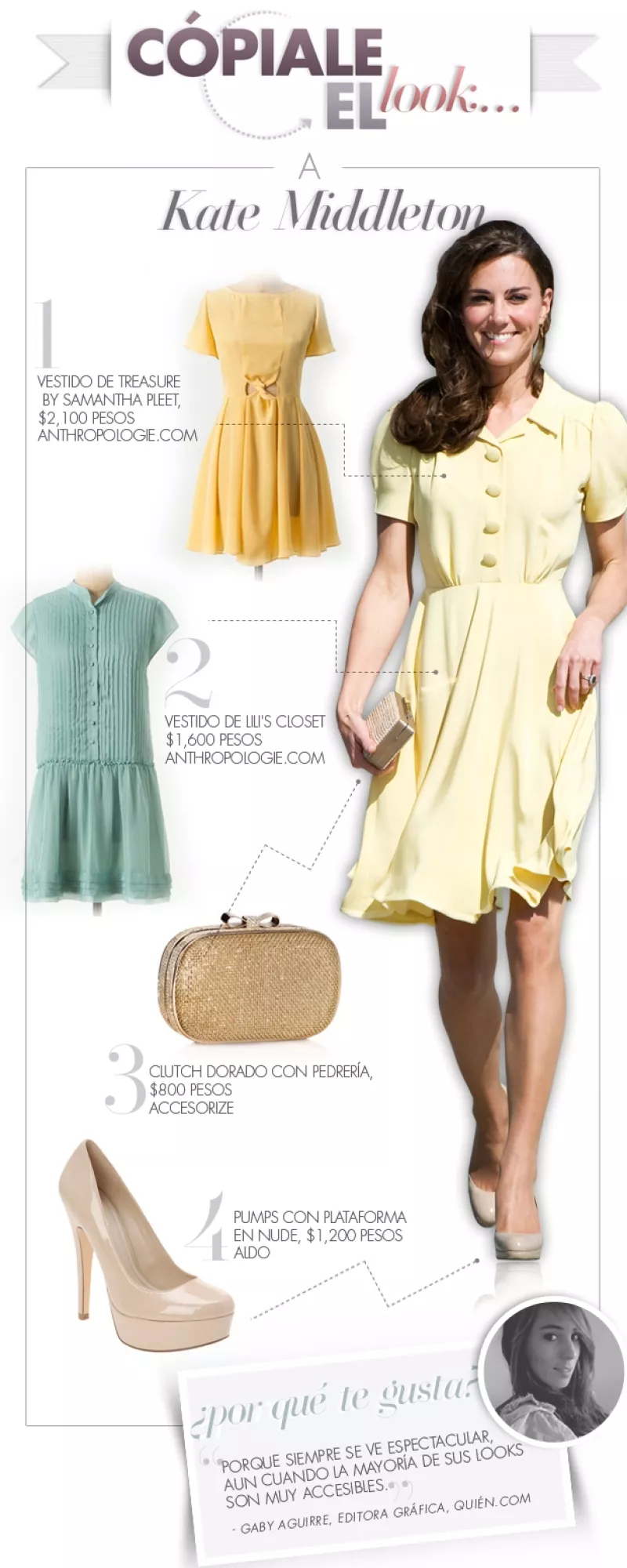 La Duquesa de Cambridge es famosa alrededor del mundo por haberse casado con Guillermo de Inglaterra, pero también por su estilo elegante y moderno a la vez. ¿Quieres lograr su look?