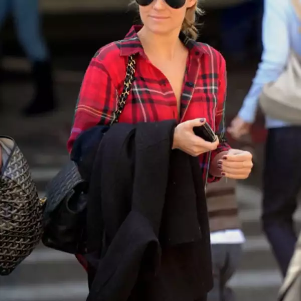 Lauren Conrad de la serie `The Hills´ adora las bolsas acolchadas.