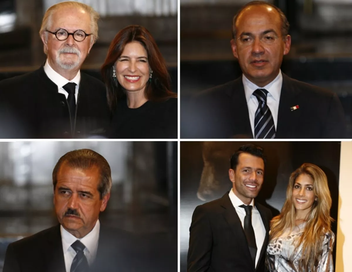 Durante la inauguración de su exposición en Bellas Artes, Fernando Botero estuvo acompañado de su hija Lina; además de Felipe Calderón, José Ángel Córdova, Federico Díaz y Nunzia Rojo de la Vega.