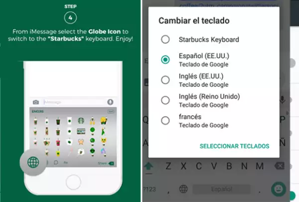 Para usarlo solo tienes que mantener pulsado el ícono en forma de Mundo.