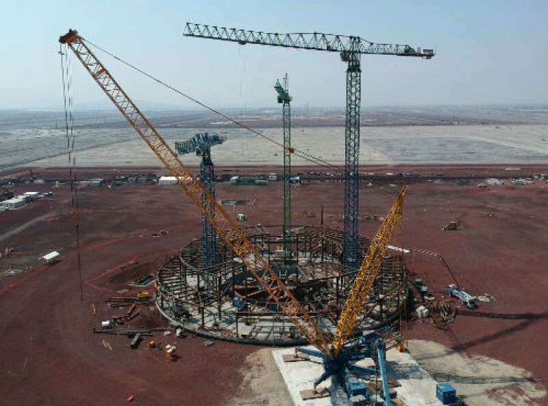 construcci�n del Nuevo Aeropuerto