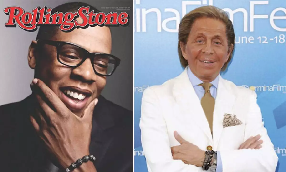 Jay-Z y Valentino son fieles clientes de la marca, aquí con su brazalete de Shamballa