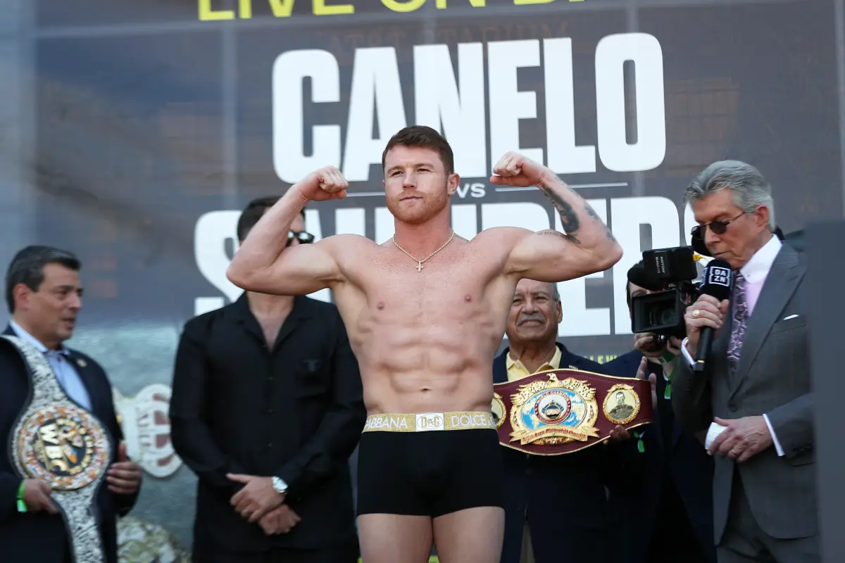 Canelo Alvarez v Billy Joe Saunders - Weigh In