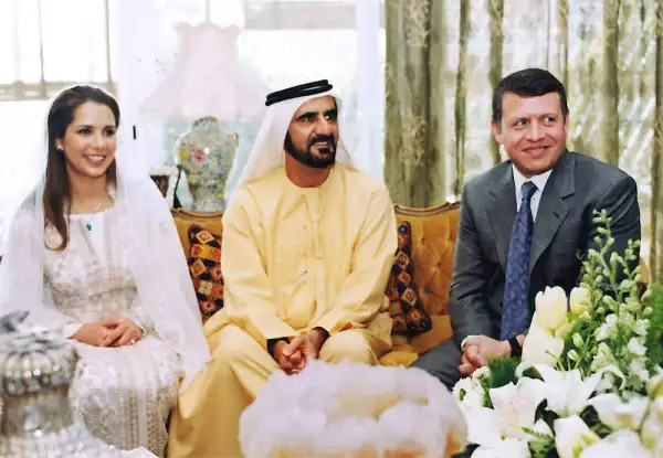 Princesa Haya de Jordania, Mohamed bin Rashid y el rey Abdullah de Jordania