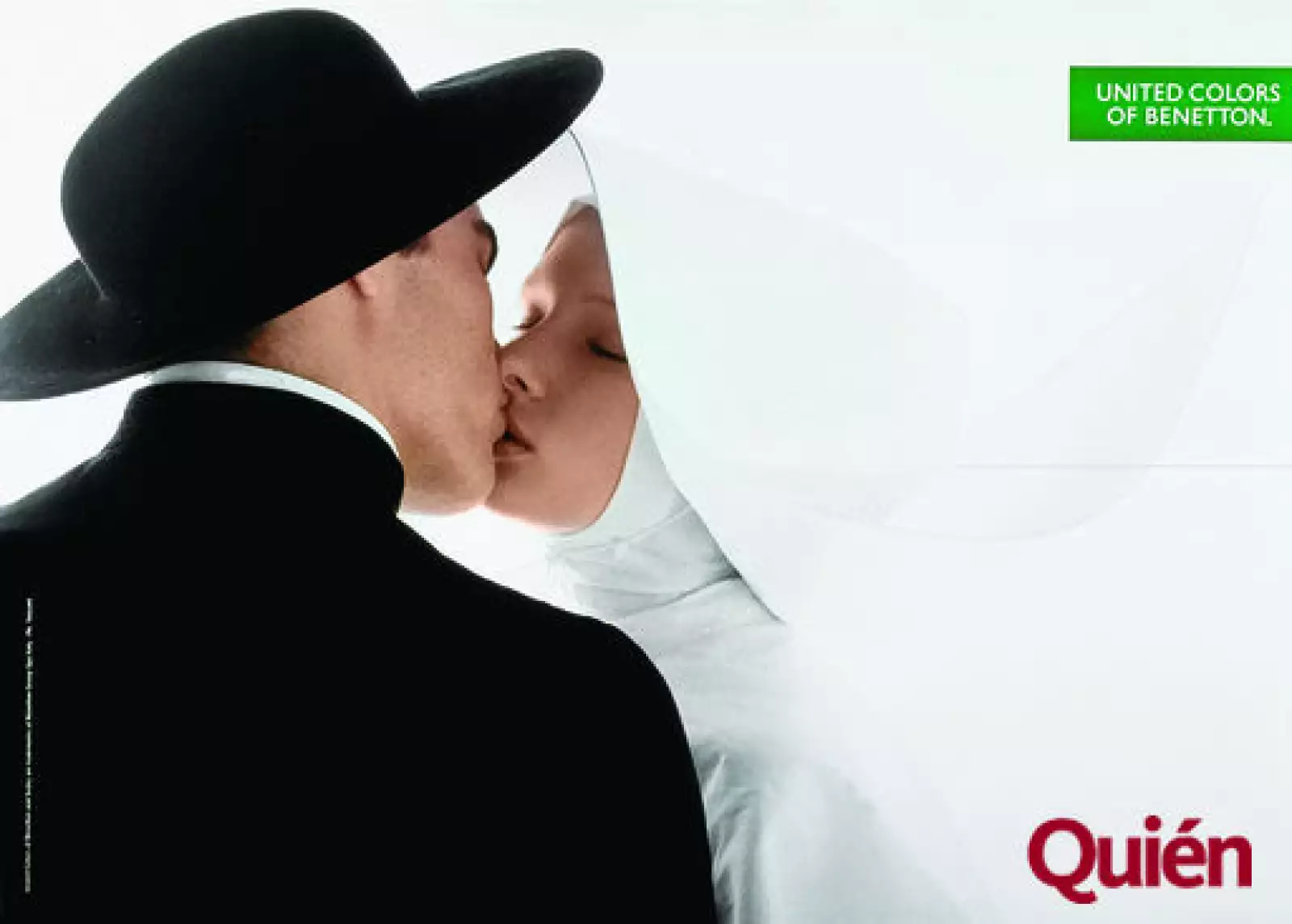 Anuncio publicitario campaña de la religion de Benetton