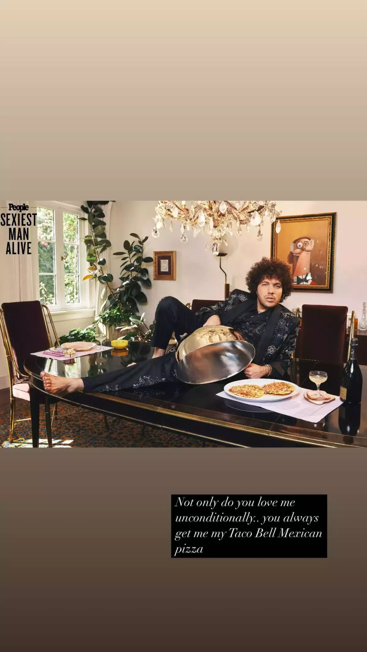 Selena Gomez le dedica una romántica historia a Benny Blanco 