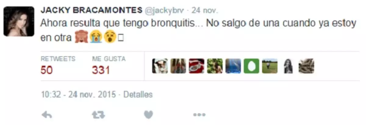 Su enfermedad respiratoria viene semanas después de que sufriera de salmonelosis.