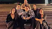 Tania Franco Klein, Manuel Zúñiga, Gustavo García Villa, Leyva, Karla Lisker y Luvia Lazo, en la celebración del Museo Nacional de Antropología. 