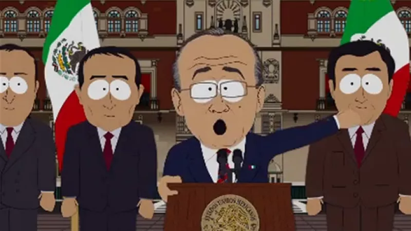 Calderón aparece por segunda vez en South Park