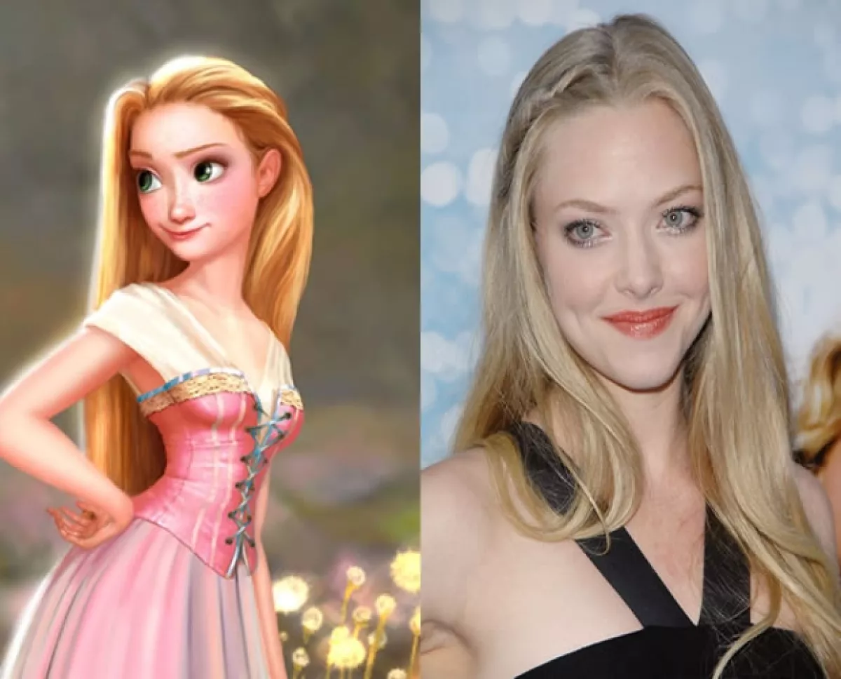 Rapunzel y Amanda Seyfried.