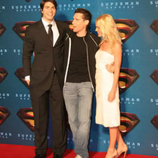 Brandon Routh, Bryan Singer, Kate Bosworth