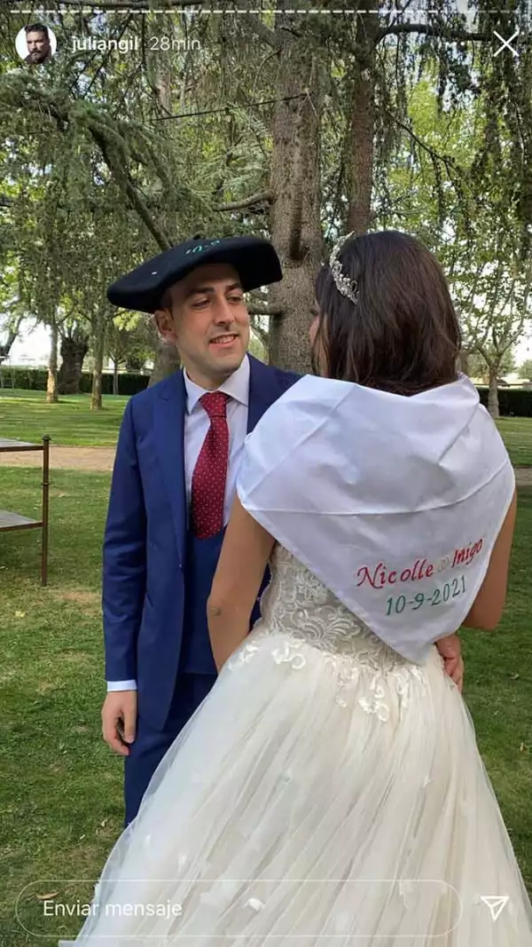 La boda de Nicolle Gil y el español Íñigo Ariño se pospuso un año por el cáncer que padeci´´o el empresario.