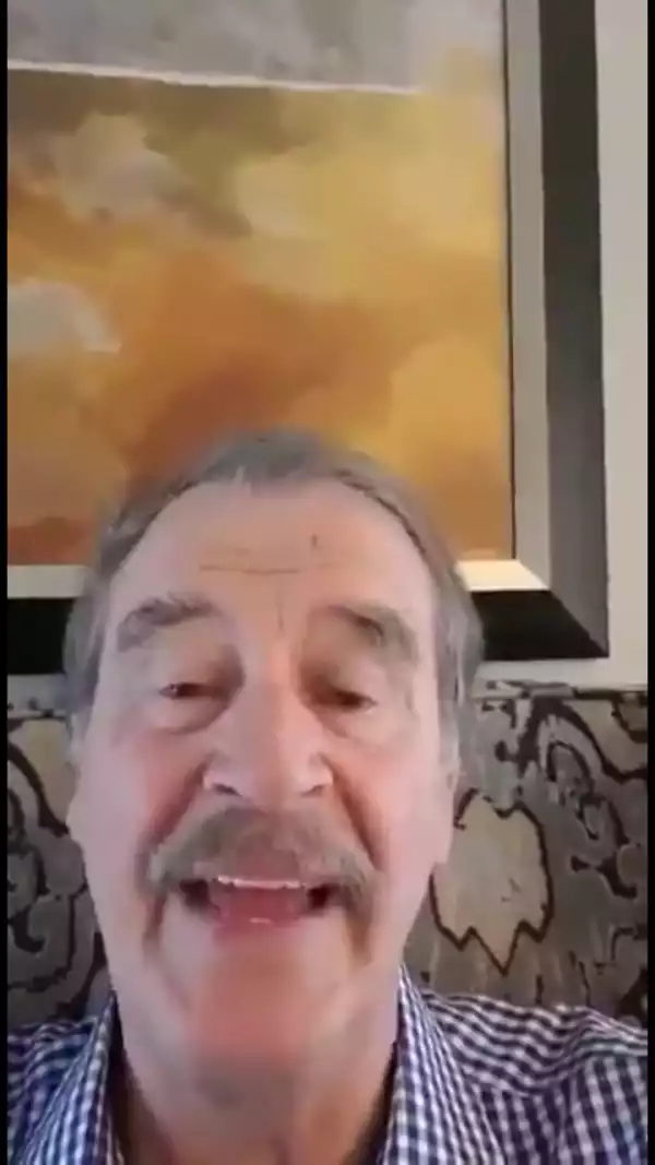 En el video, Vicente Fox hace un llamado para que AMLO rectifique.