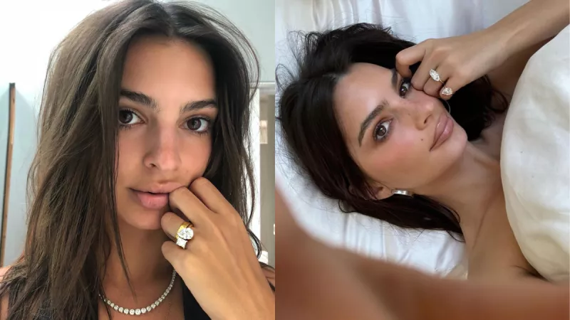 Emrata transforma su anillo de compromiso en anillos de divorcio