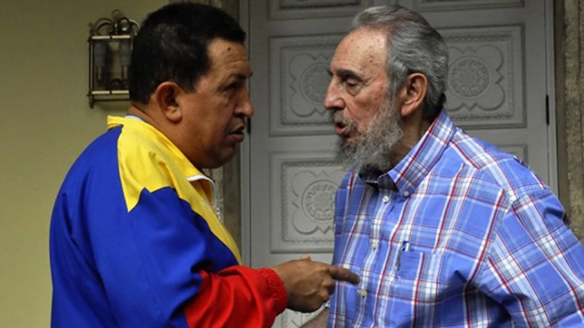 Hugo Chavez Fidel Castro encuentro La Habana Cuba