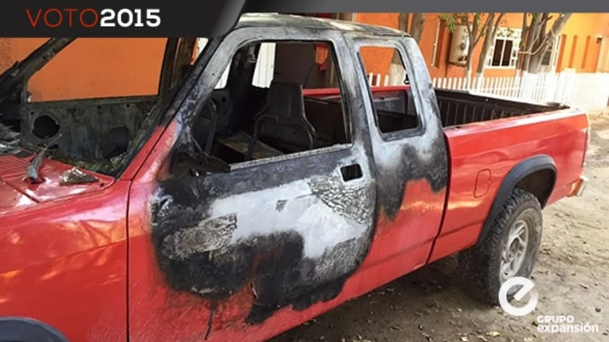 Camioneta quemada