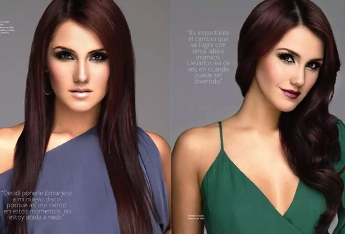 `Decidí ponerle Extranjera a mi nuevo disco porque así me siento en estos momentos: no estoy atada a nada.Â´, comenta Dulce.