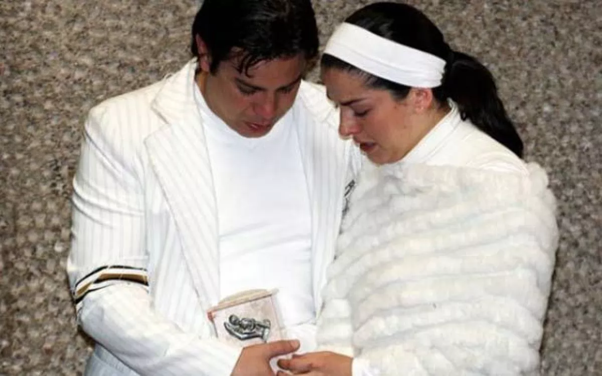 Ayer al mediodía, Lidia y Paulo realizaron una misa en la Basílica de Guadalupe en honor a su pequeña Sophia.