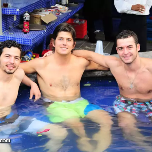 Diego Dávila, Andrés Bustos y Bernardo Chevalier