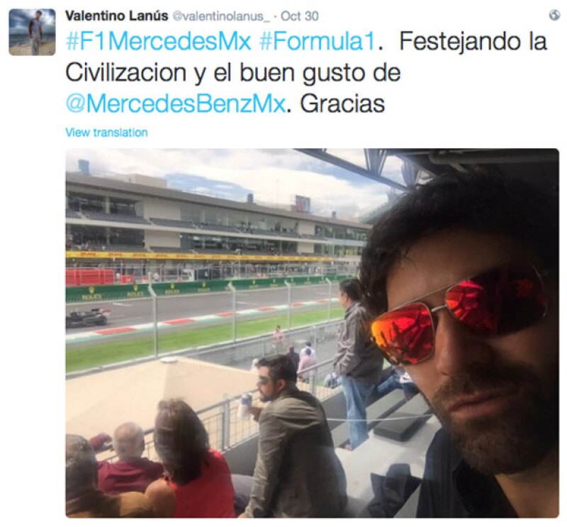 El actor asistió al primer día del evento.