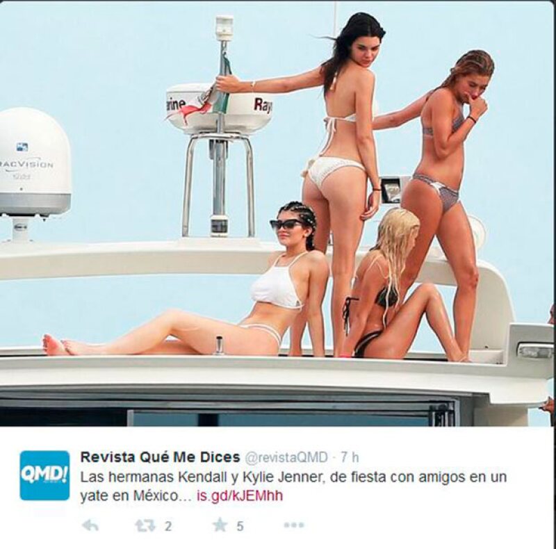 Kendall y la modelo Gigi Hadid se sumaron a los festejos en la playa de Kylie.