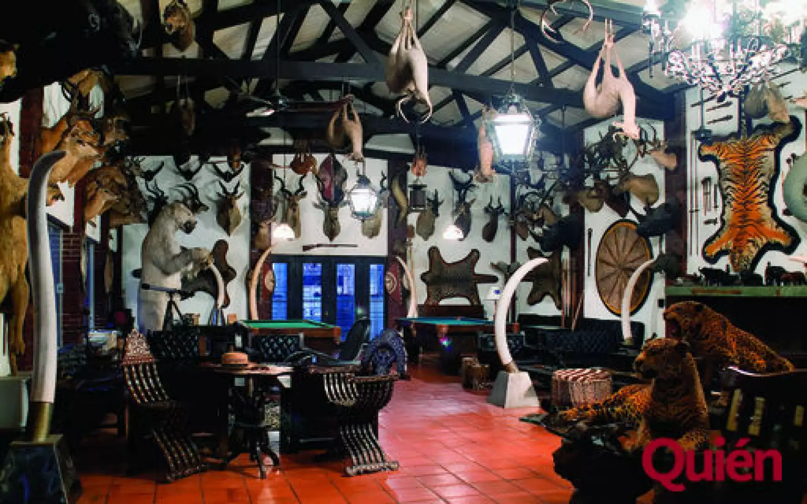 Sala de trofeos del Rancho La Jarrilla