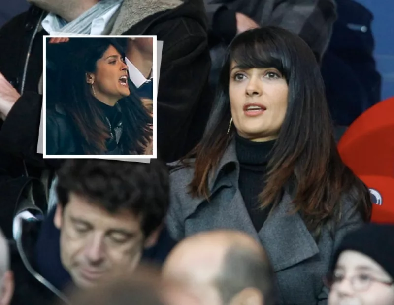 El fanatismo de la actriz mexicana por el balompié quedó evidenciado en el partido del sábado entre el Stade Rennais y el París Saint-Germain en la capital francesa.