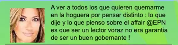 La periodista respondió a las críticas de una manera muy serena y sin retractarse de su punto de vista.