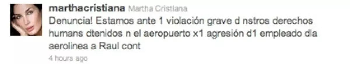 Martha Cristiana utilizó las redes sociales para enviar una llamada de auxilio.