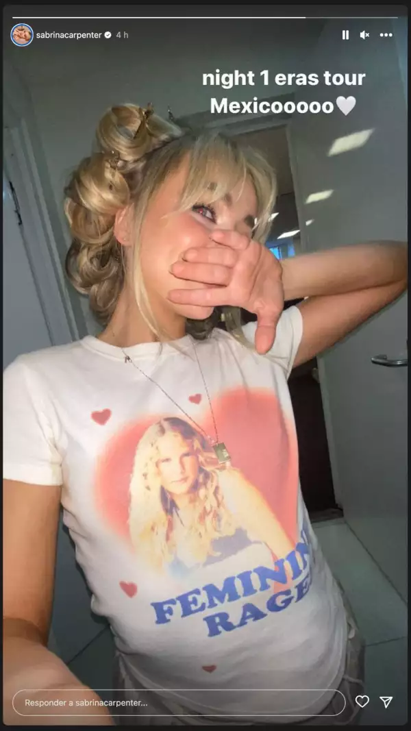 Sabrina Carpenter, telonera de Taylor Swift en CDMX