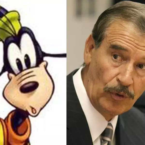 Vicente Fox y Goofy.