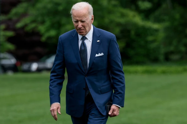 Joe Biden llegando a la Casa Blanca