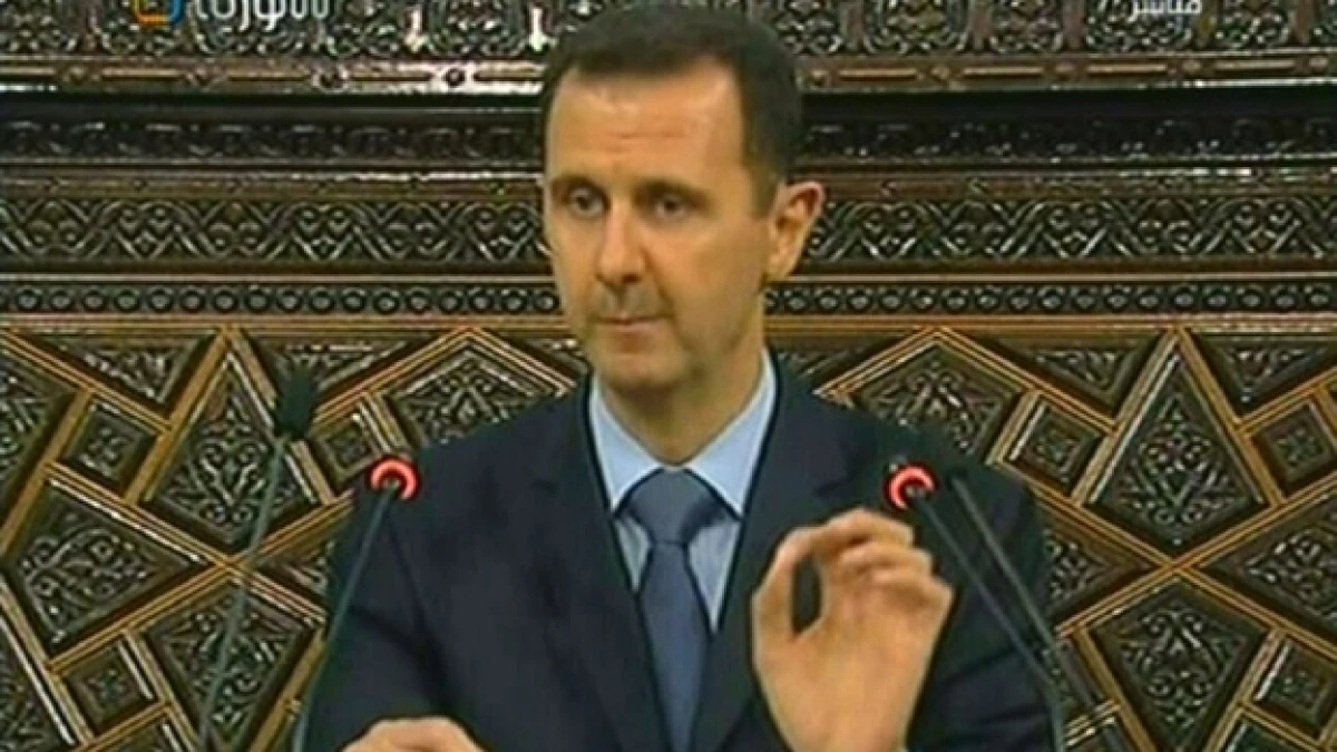 Presidente Bashar al-Assad en la Asamblea Popular