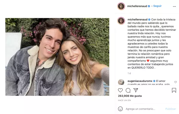 Michelle Renaud y Danilo Carrera
