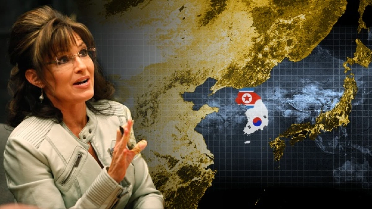 Sara Palin mapa Corea del Norte Corea del Sur