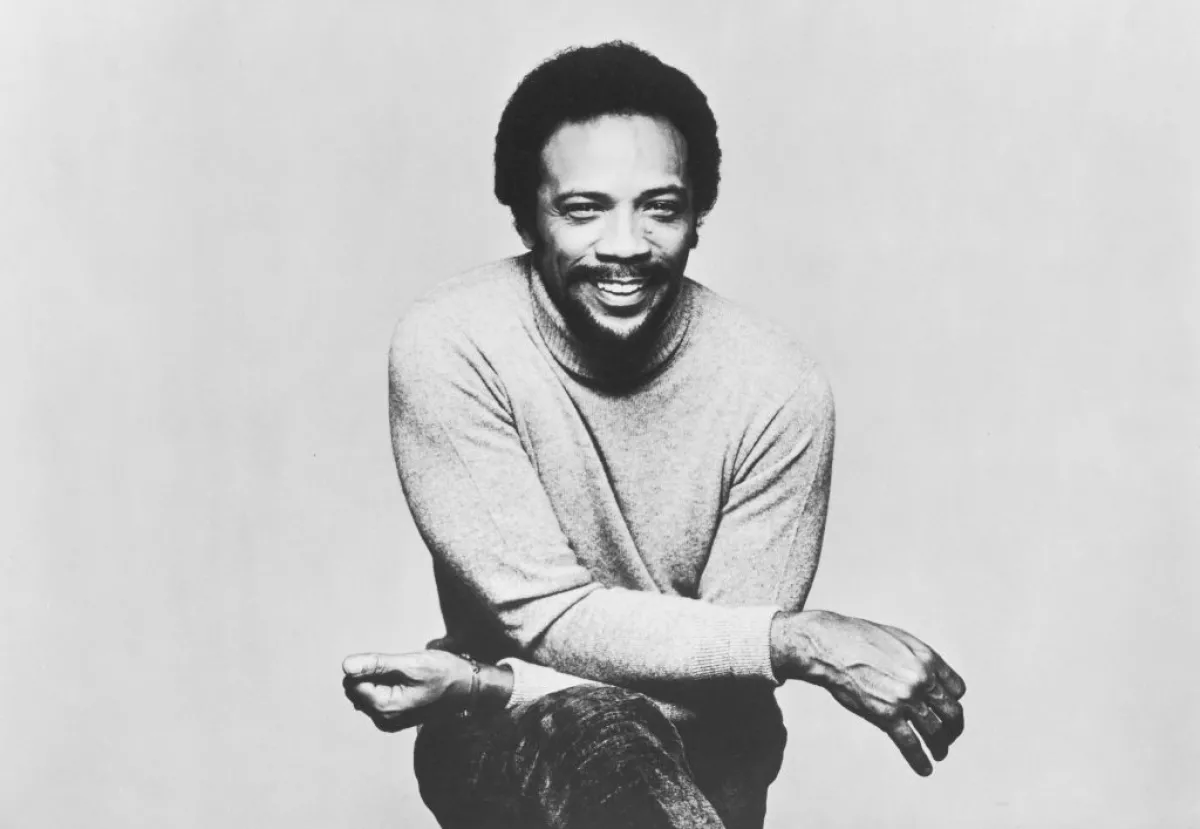 Foto de Quincy Jones joven, en 1989.