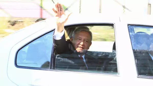 Recorrido del presidente...