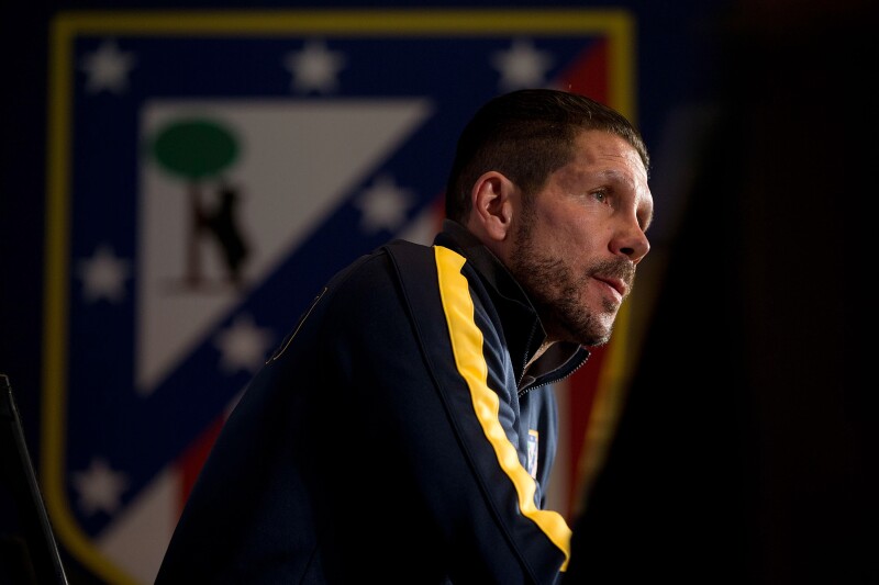 El Cholo Simeone, uno de los mejores técnicos del futbol actual.
