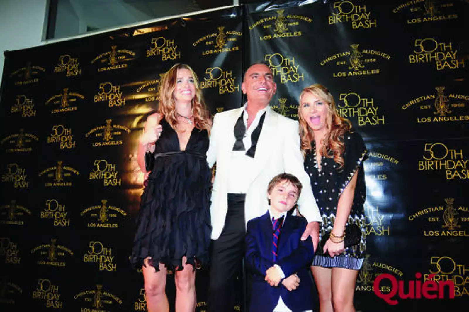 Christian Audigier con su familia
