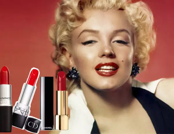 Los labios rojos, un sello de Marylin